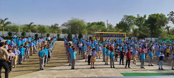 P.T exercises for fitness of the students - 2022 - paratwada
